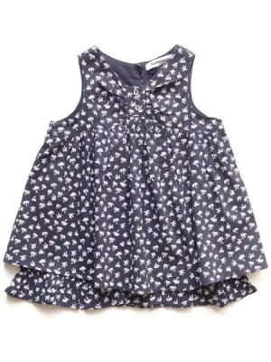 3 Pommes Wonderful Chic Navy Dress 12M, 18M, 2T