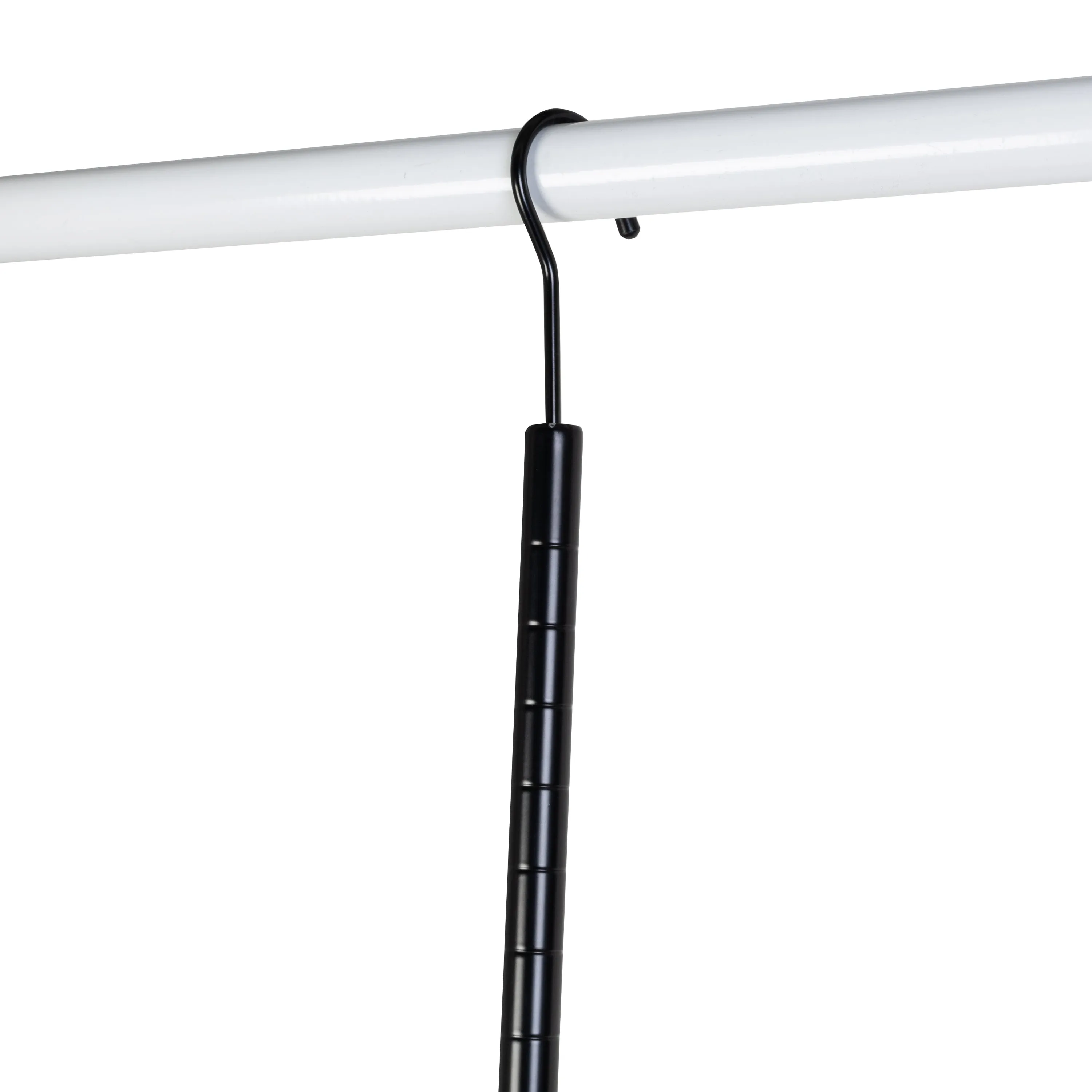 Black Hanging Closet Rod For Clothes Hanging