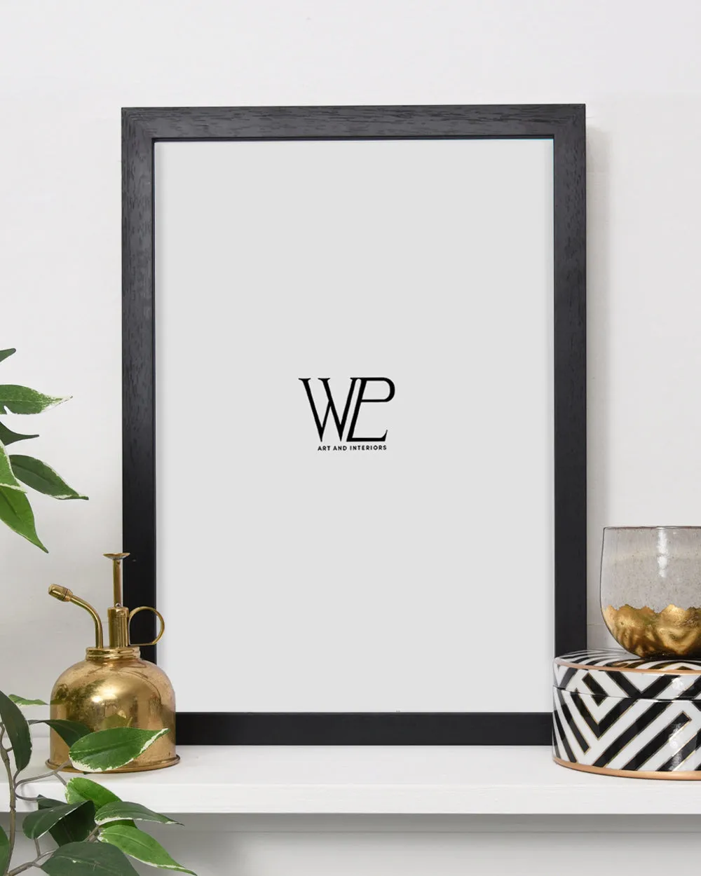 Black Picture Frame (Wood Grain), A2 Size Photo Frame