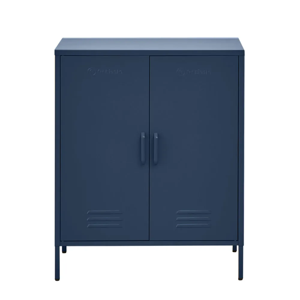 Blue Metal Buffet Sideboard, Ample Storage, ArtissIn