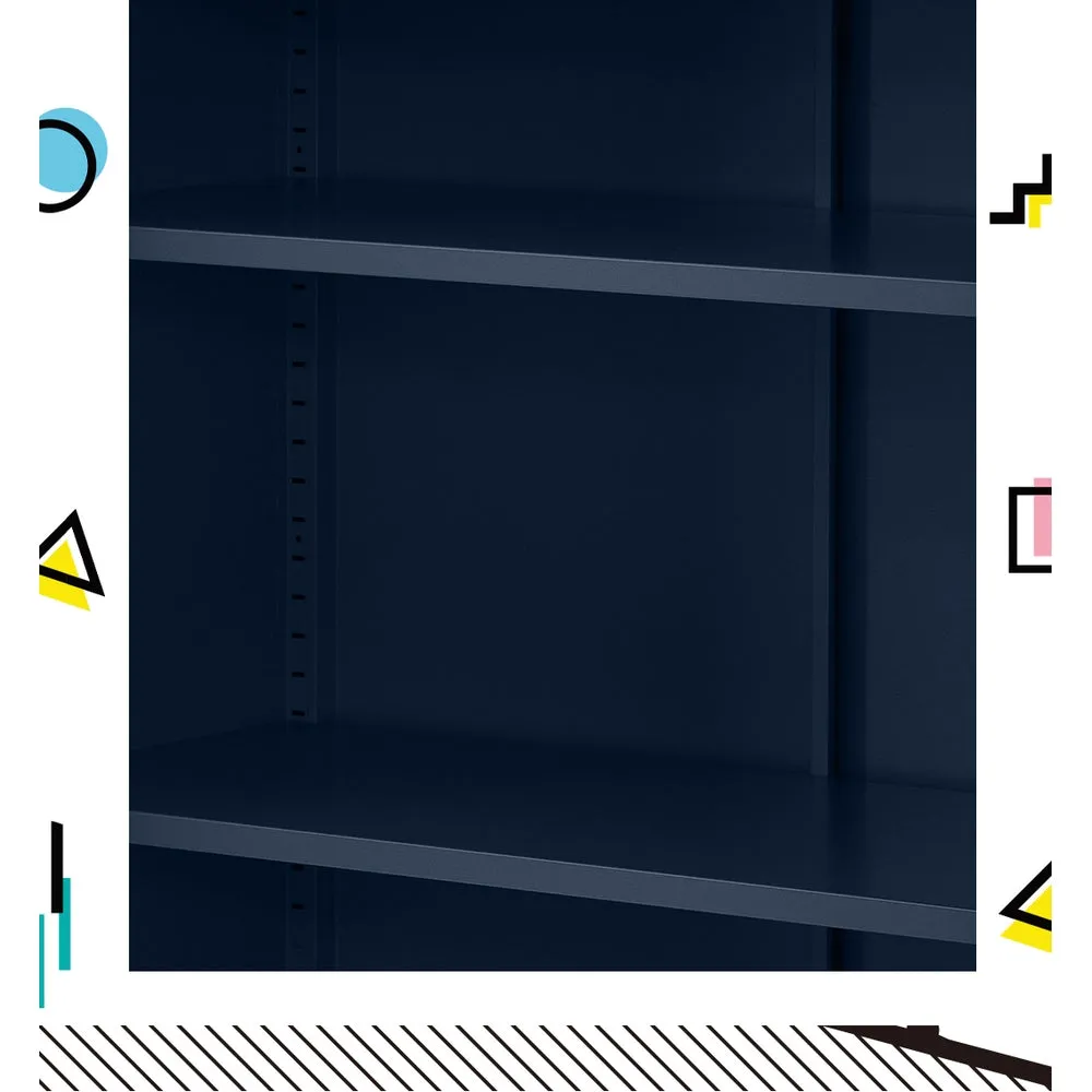 Blue Metal Buffet Sideboard, Ample Storage, ArtissIn