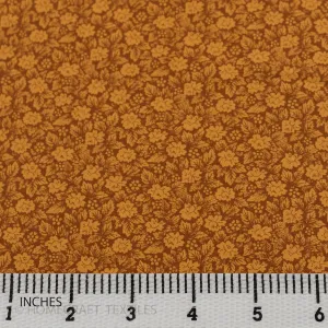 Caramel Mini Floral Cotton Print