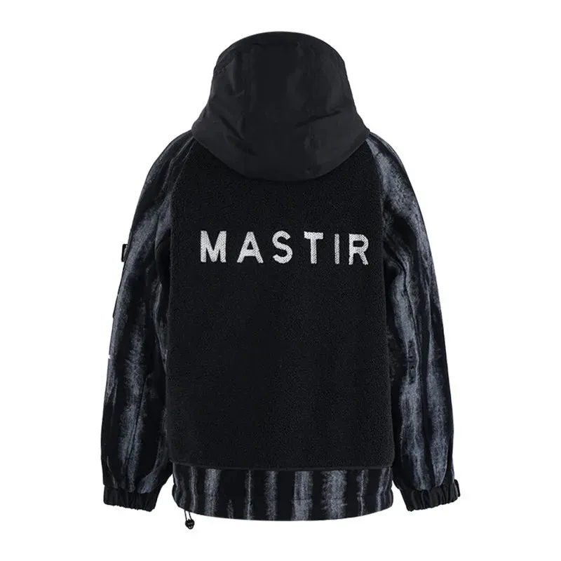 Cargo Male Padded Jackets Hooded Camouflage Letter Pattern Drwastring Striped Casual Lamb Wool Casual Men's Coats CPG2535