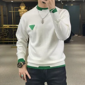 Casual Long Sleeve Slim Knitted Fashion Sweatshirt