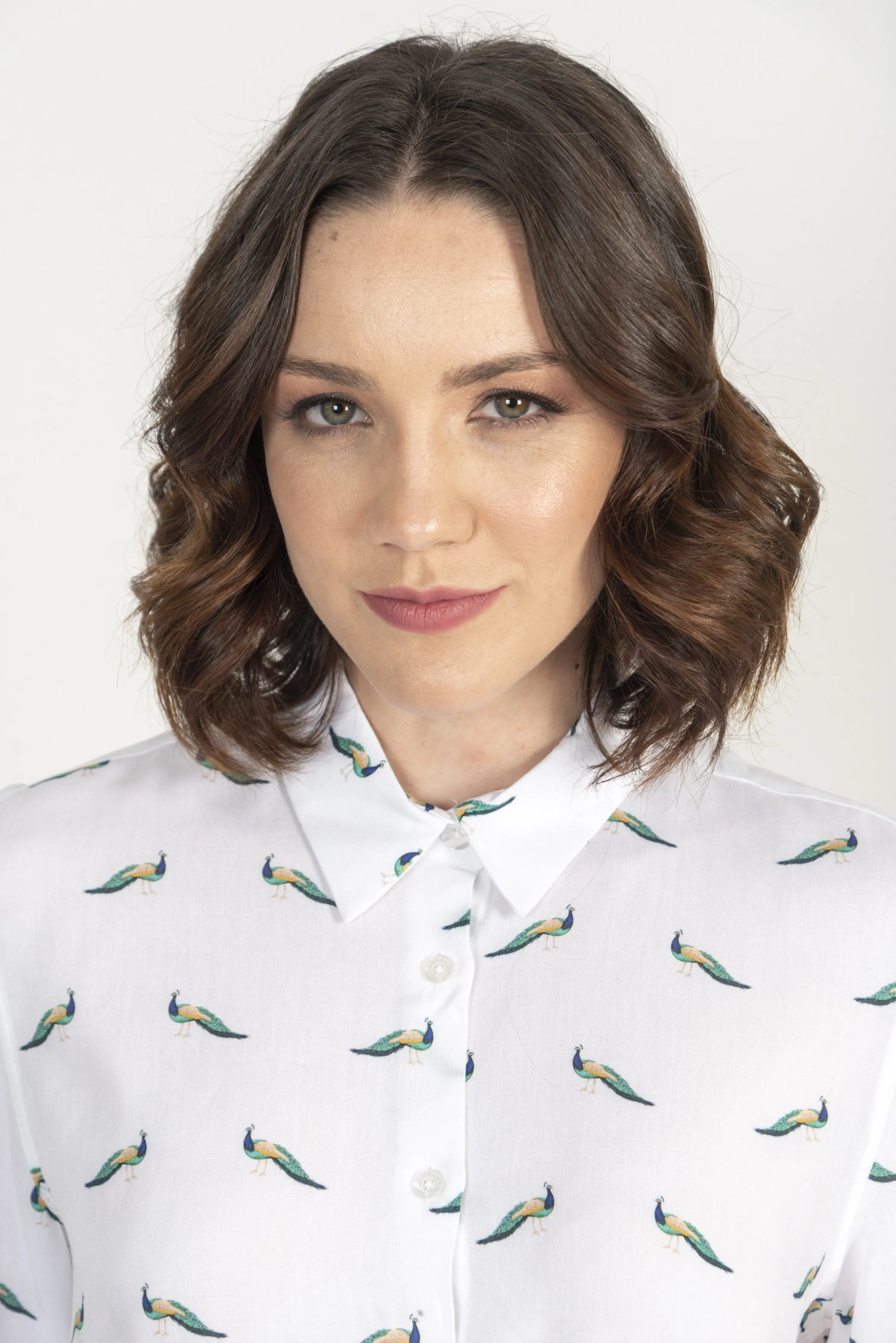 Hartwell Lydia Ladies Peacocks Print Shirt