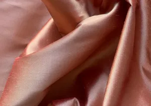 Iridescent Copper Crisp Silk Shantung
