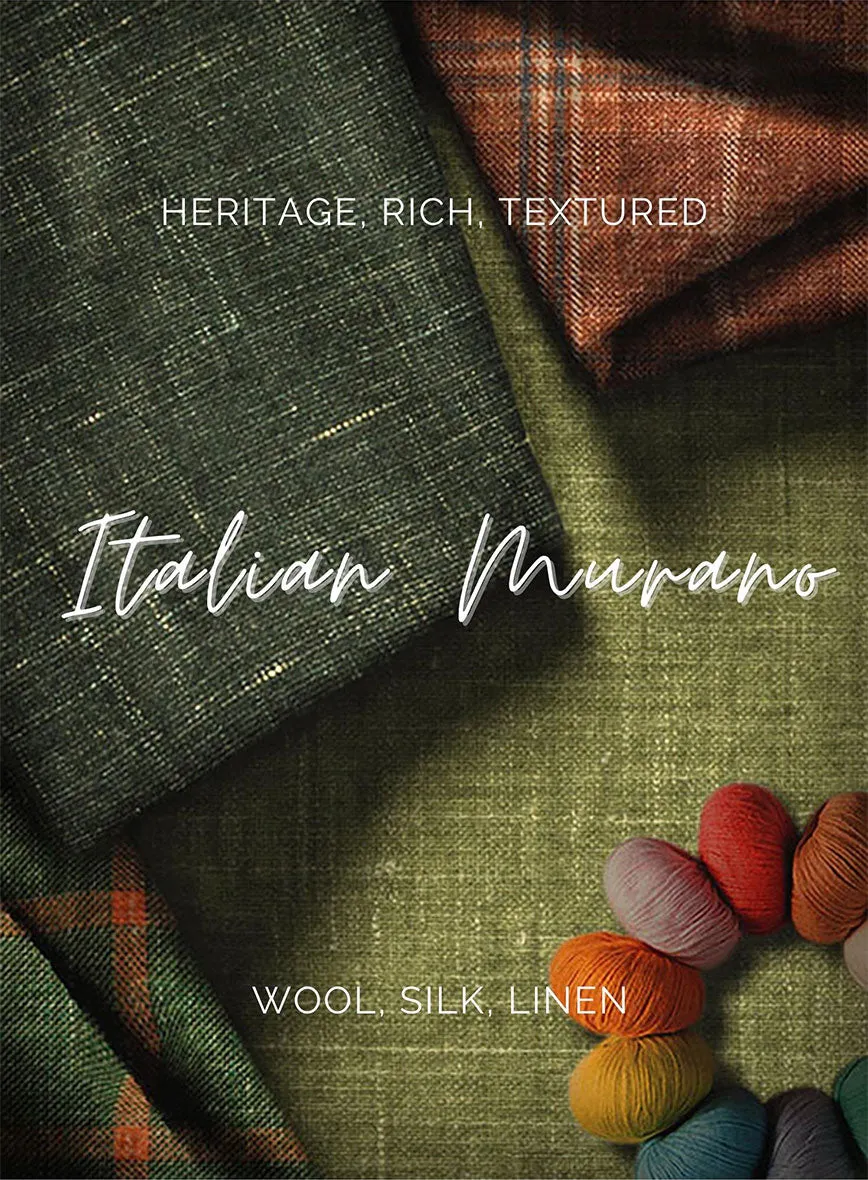 Italian Murano Radon Pink Wool Linen Silk Suit