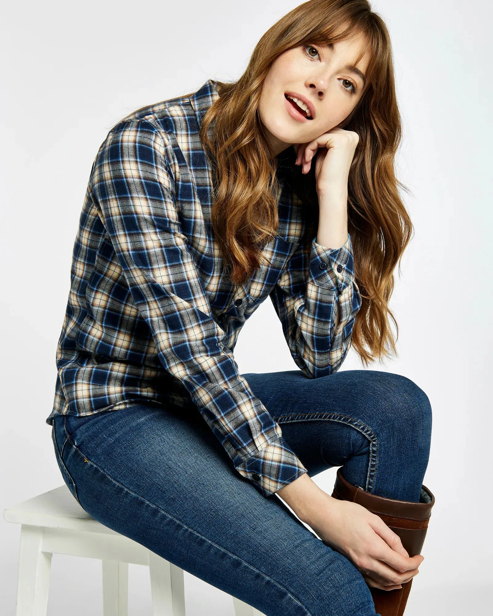 Japonica Check Shirt - Peacock