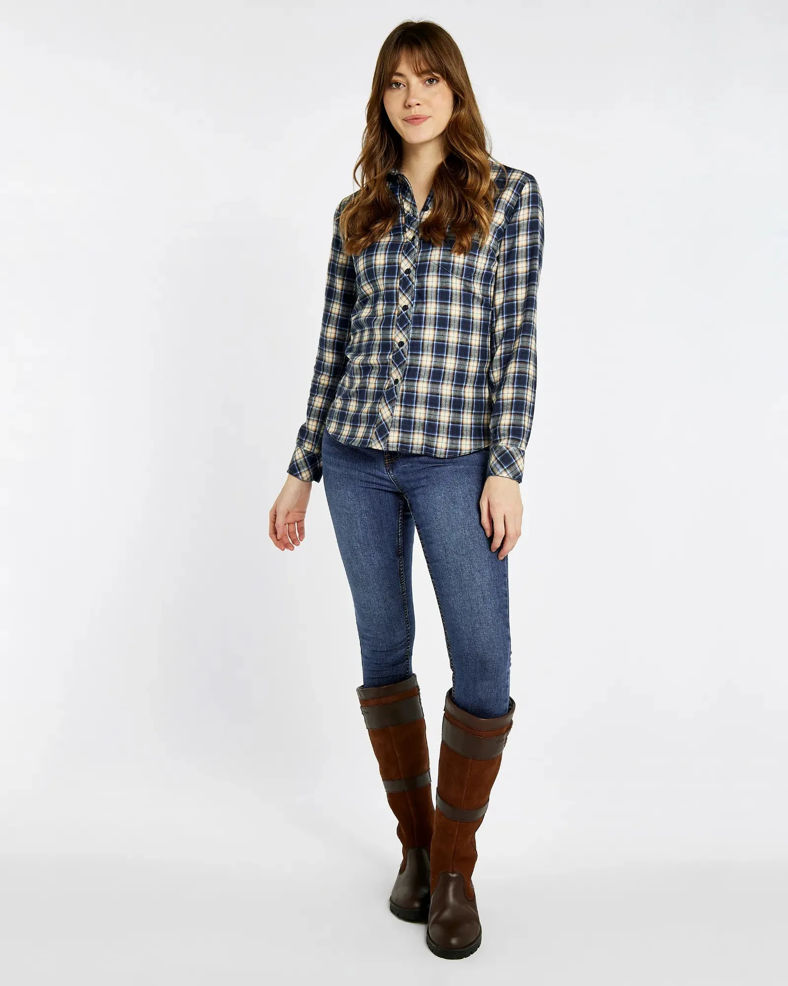 Japonica Check Shirt - Peacock