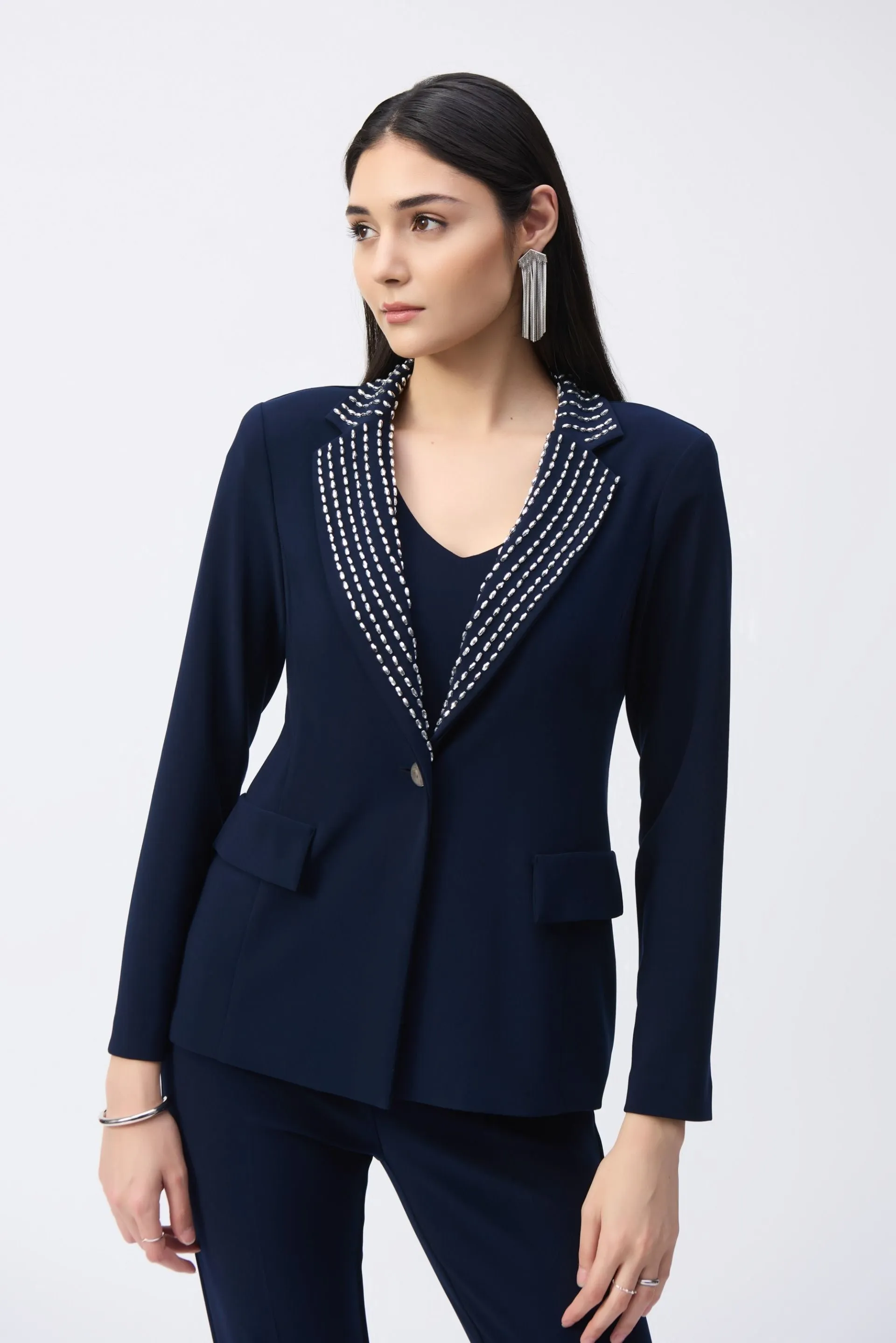 Joseph Ribkoff Embellished Long Sleeve Blazer Jacket 243731