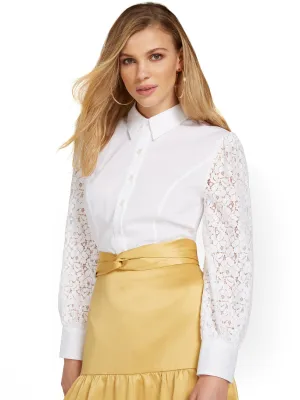 Lace-Sleeve Madison Shirt