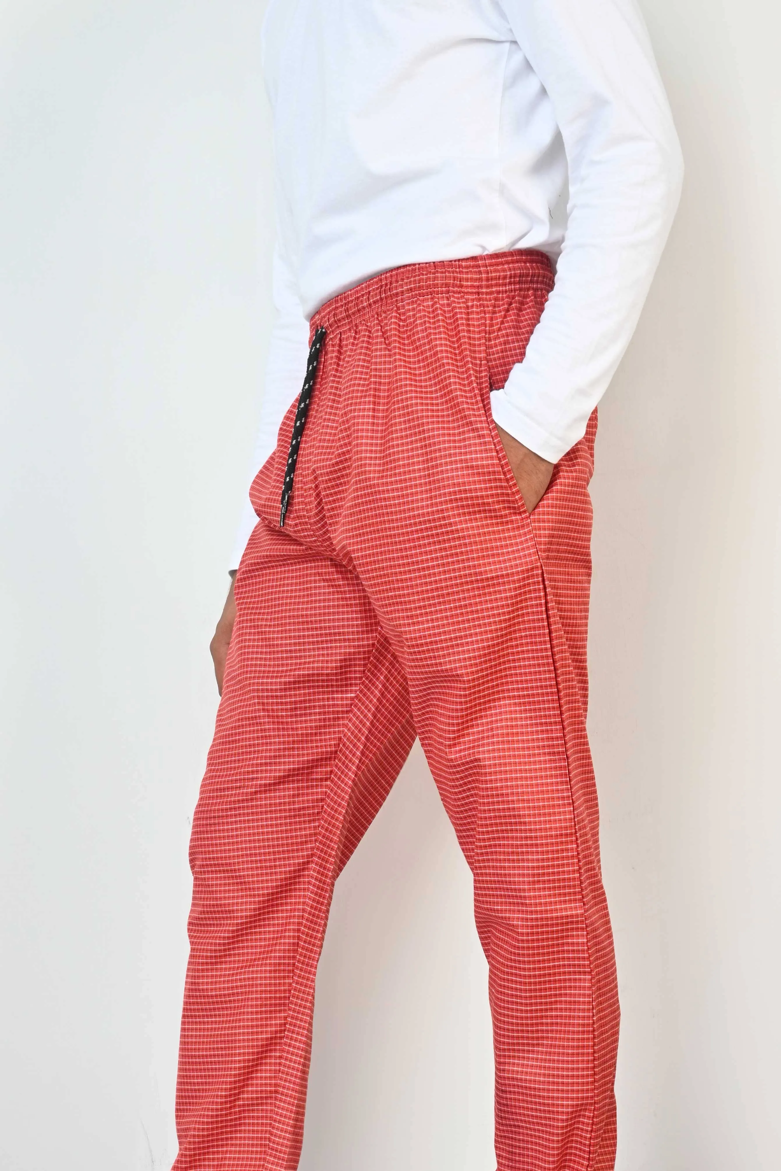Max 21 Men's Coventry Check Loungewear Cotton Trousers