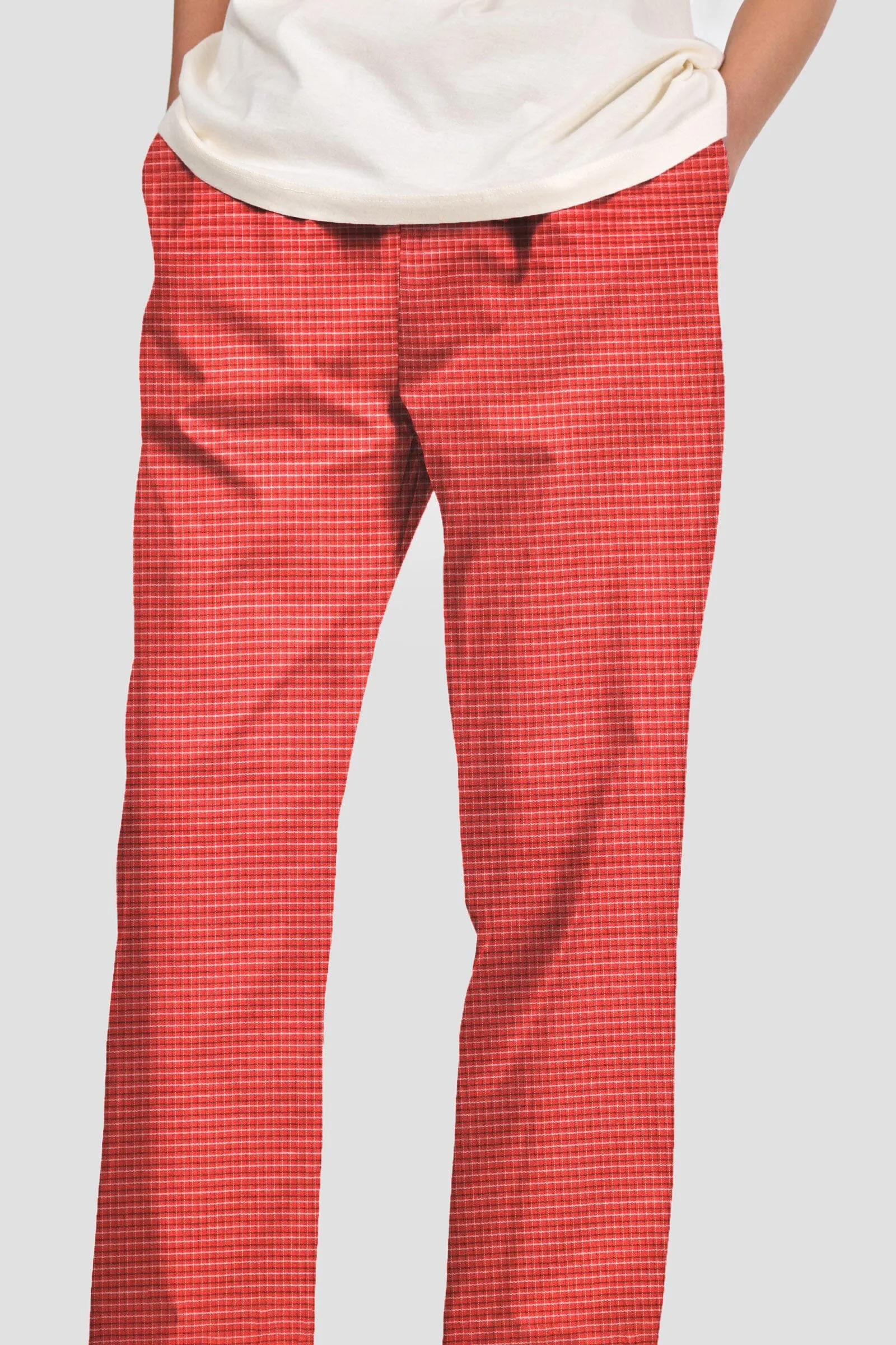 Max 21 Men's Coventry Check Loungewear Cotton Trousers