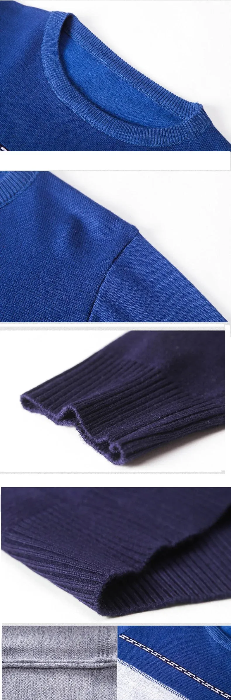 Men Cotton Slim Fit Pullover Sweater