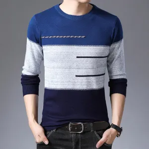 Men Cotton Slim Fit Pullover Sweater