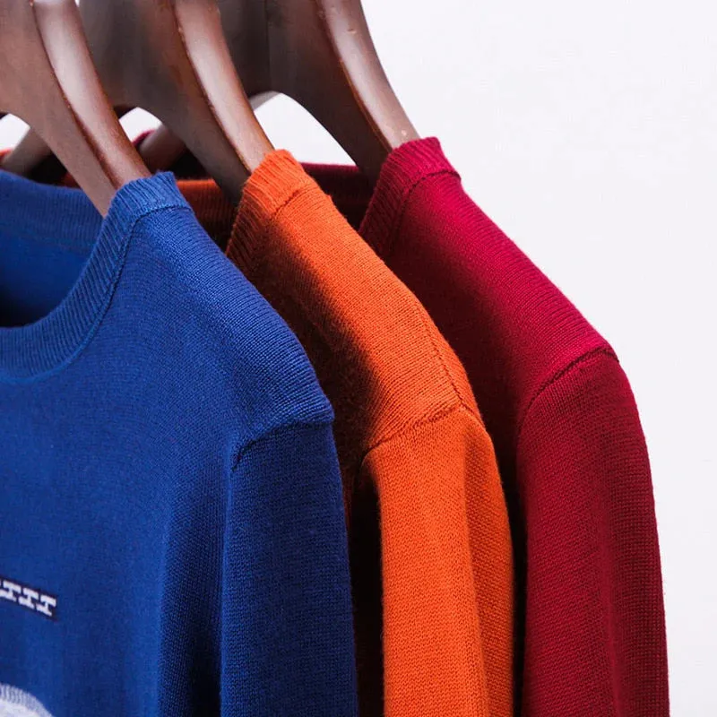Men Cotton Slim Fit Pullover Sweater