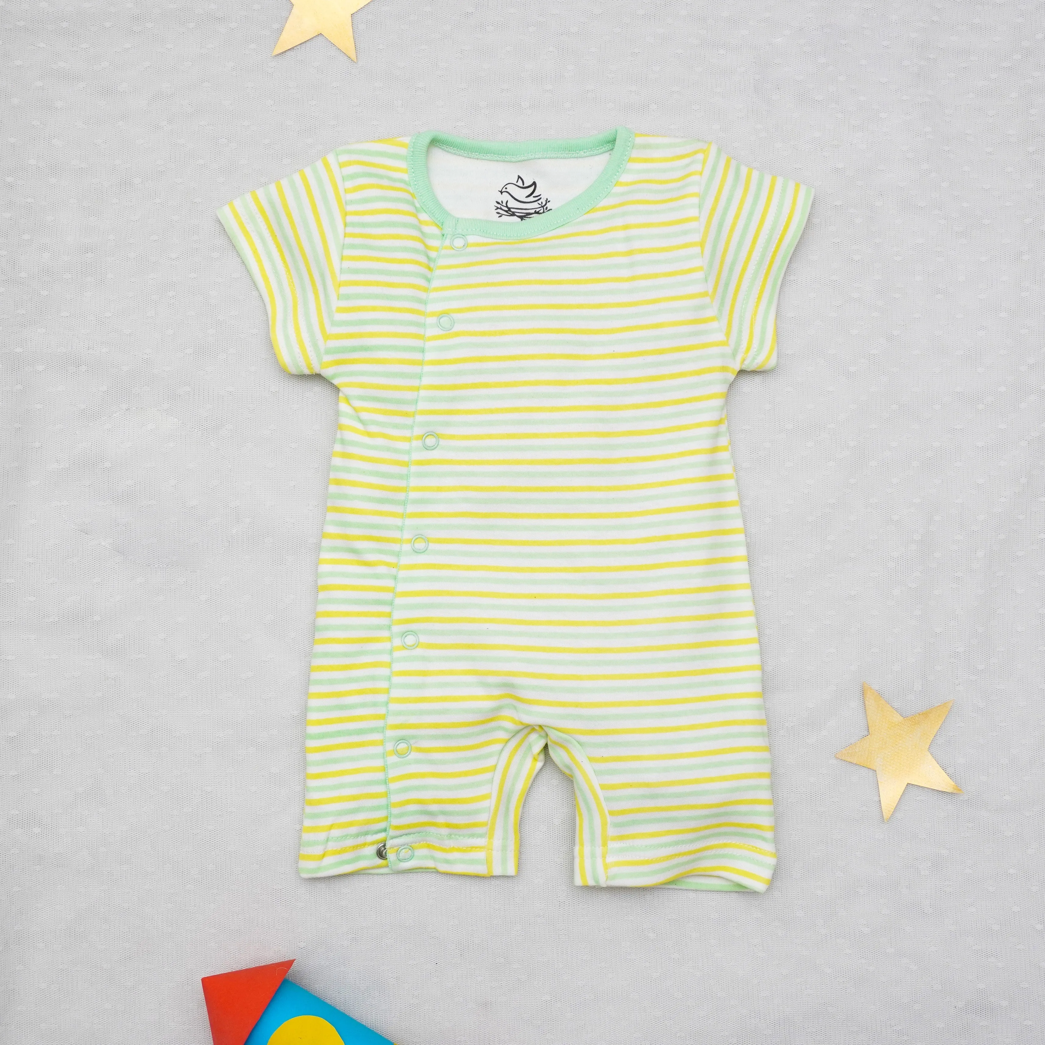 Olive Green Half Sleeves Bodysuit
