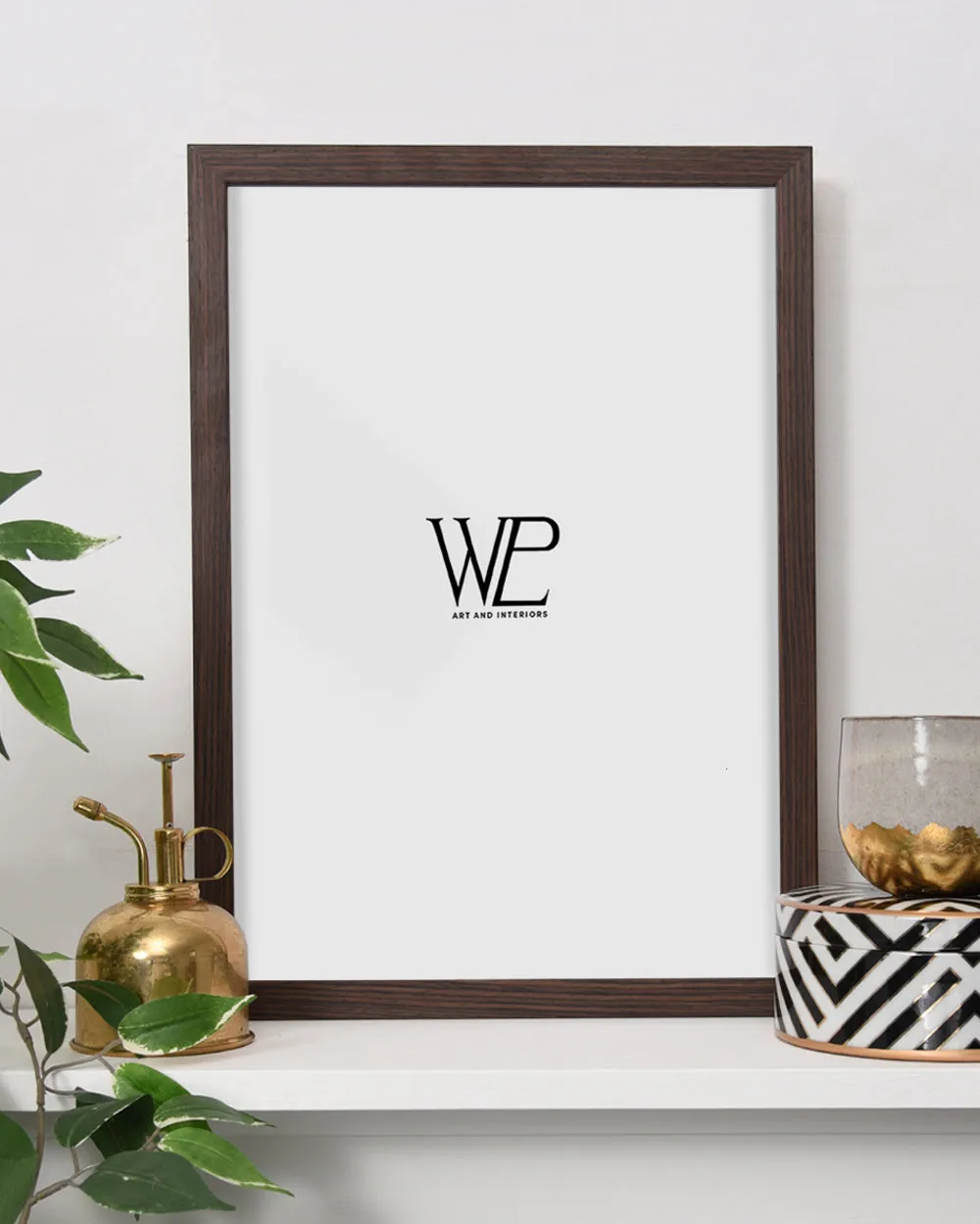 Premium Dark Walnut Picture Frame, A2 Size Photo Frame
