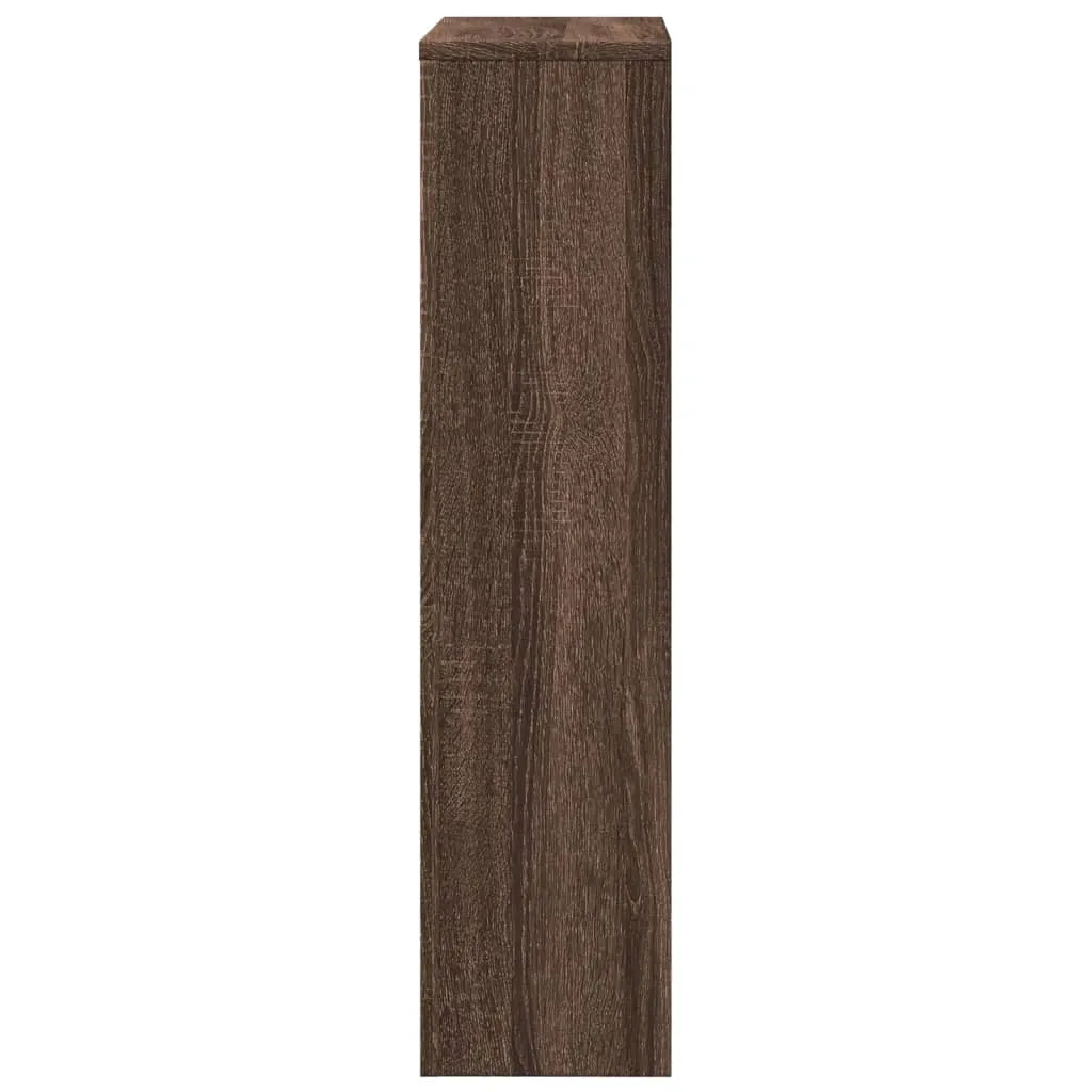 Radiator Cover Brown Oak 78x20x82 cm Engineered Wood
