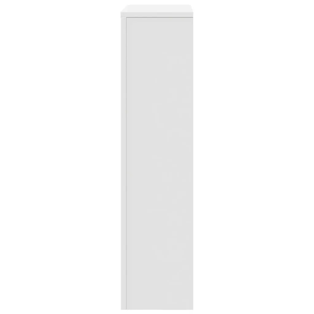 Radiator Cover White 104x20x82 cm Engineered Wood