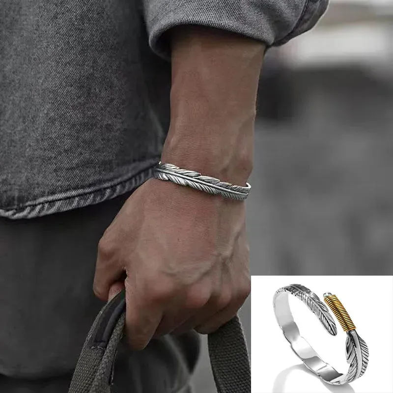 Retro Side Engraved Letter Square Open Bracelet Men and Women Couple Cuff Bracelet Fashion Romantic Casual Party Jewelry Gift