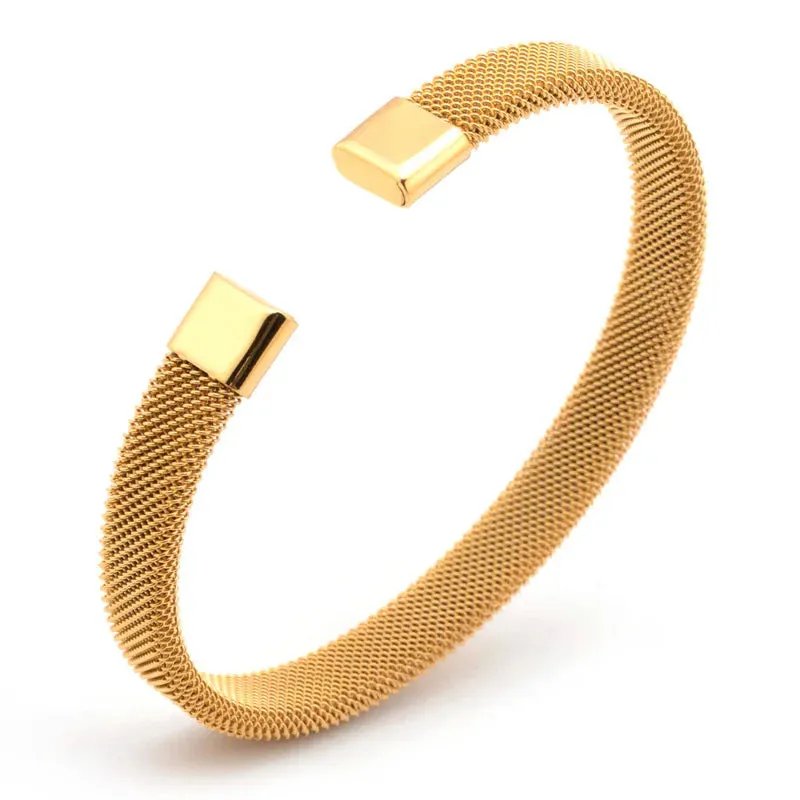 Retro Side Engraved Letter Square Open Bracelet Men and Women Couple Cuff Bracelet Fashion Romantic Casual Party Jewelry Gift