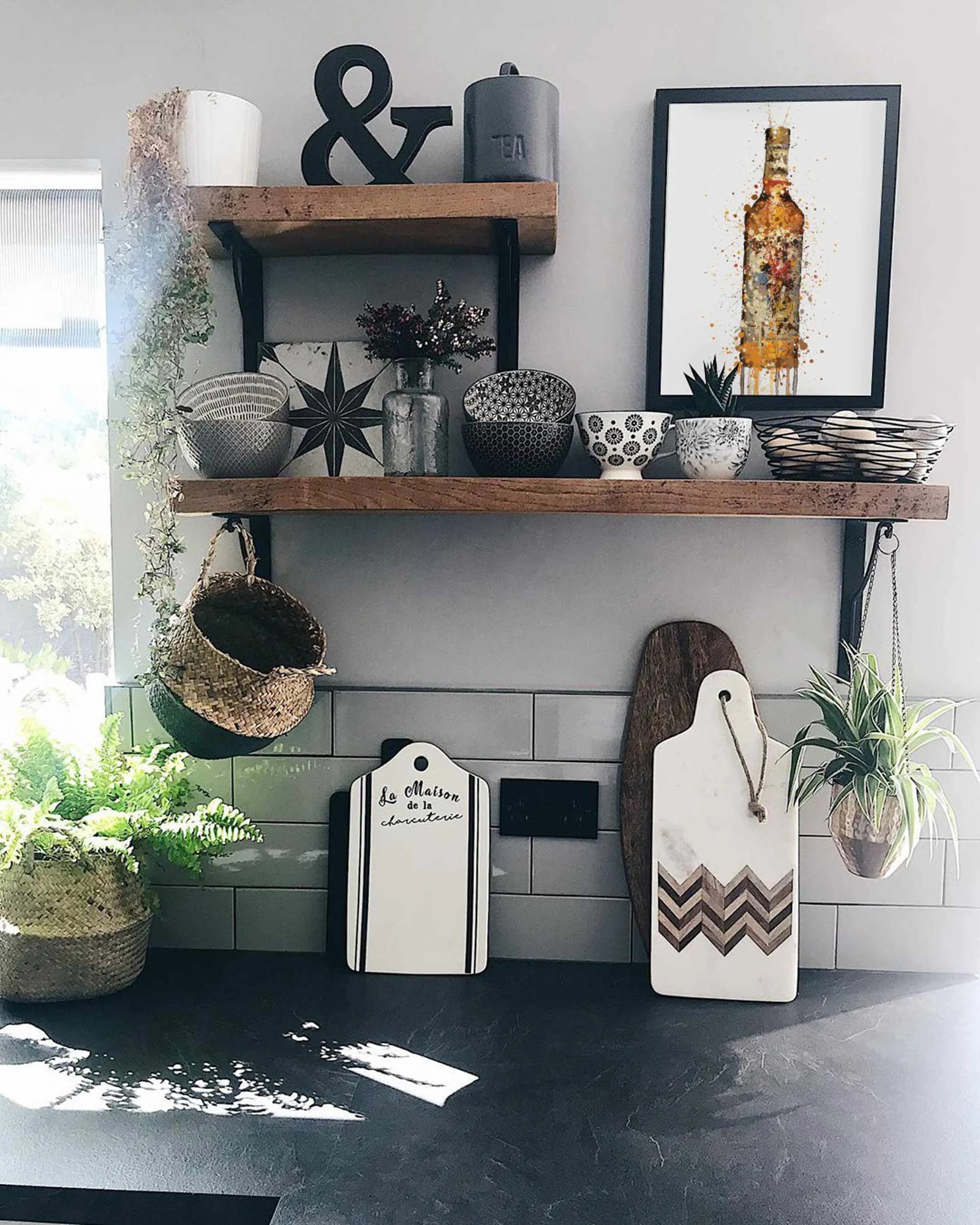 Rum Bottle Wall Art Print 'Desert Island'