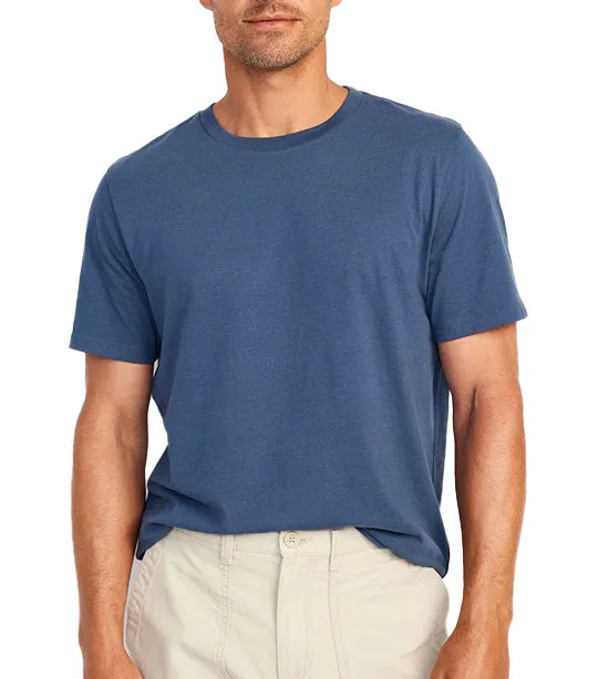 Soft-Washed Crew-Neck T-Shirt for Men Calm Night