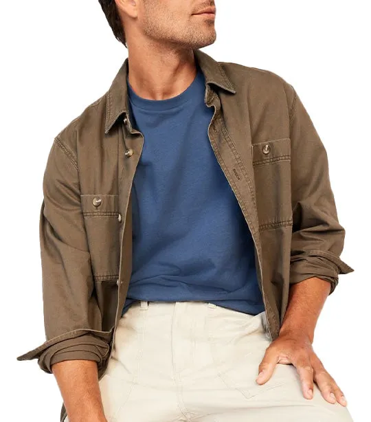Soft-Washed Crew-Neck T-Shirt for Men Calm Night