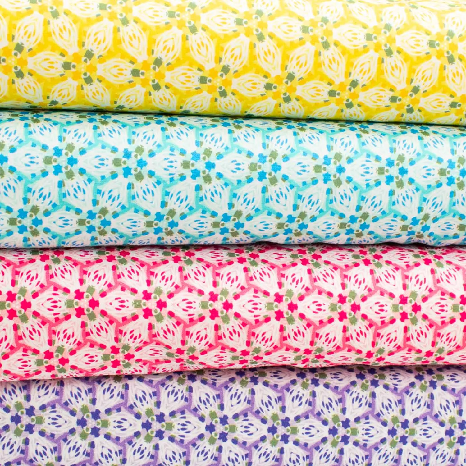 Spring Blooms Collection #04 Blue Floral Cotton Prints