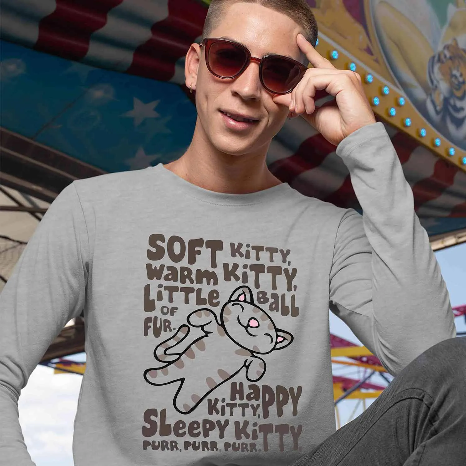 The Big Bang Theory Full Sleeves T shirt - Soft Kitty