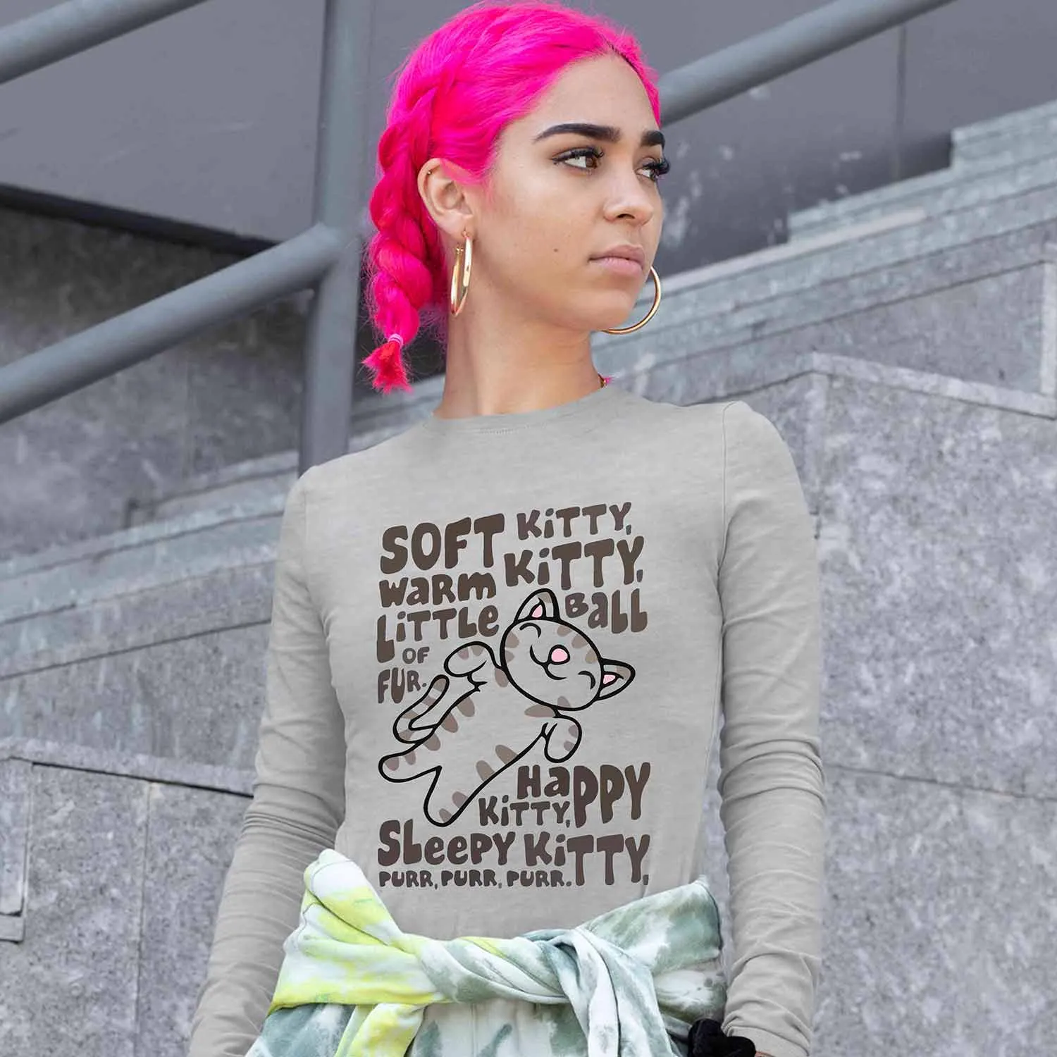 The Big Bang Theory Full Sleeves T shirt - Soft Kitty