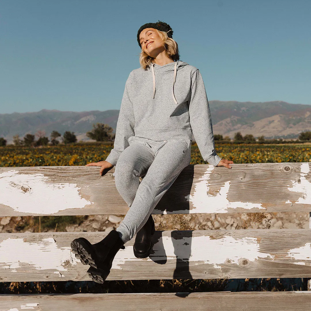 Travel Hoodie, Heather Grey