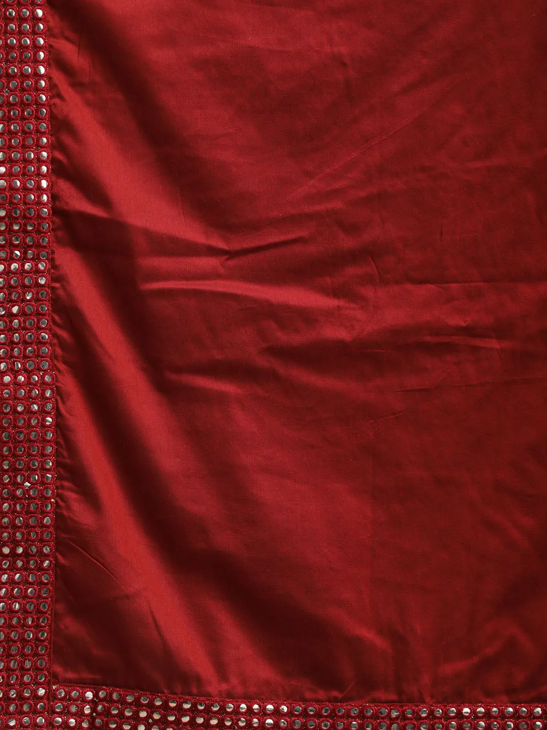 Vastramay Maroon Mirror Kurta Set