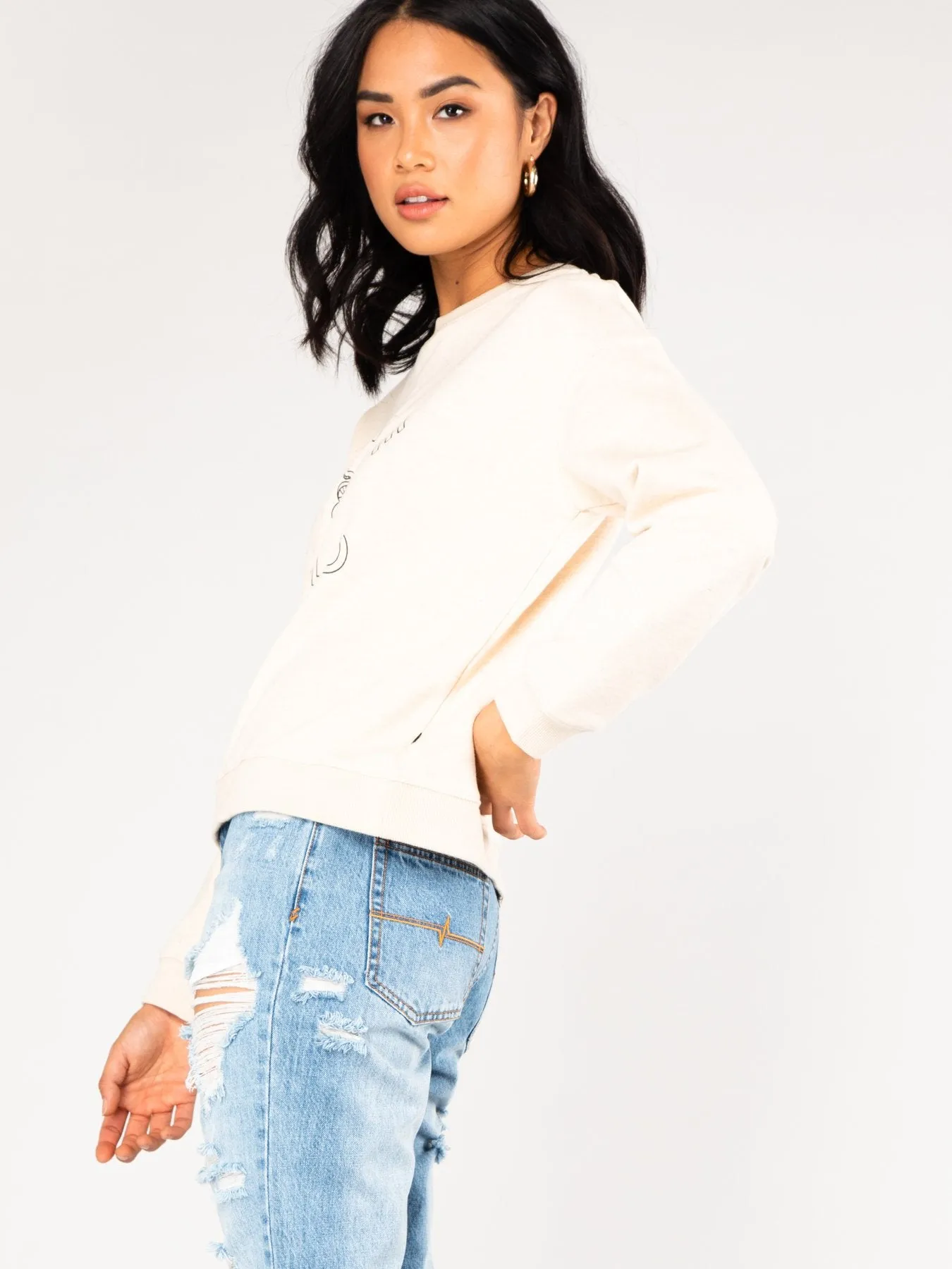 Wild Serpent Crew Neck  - Moonlight