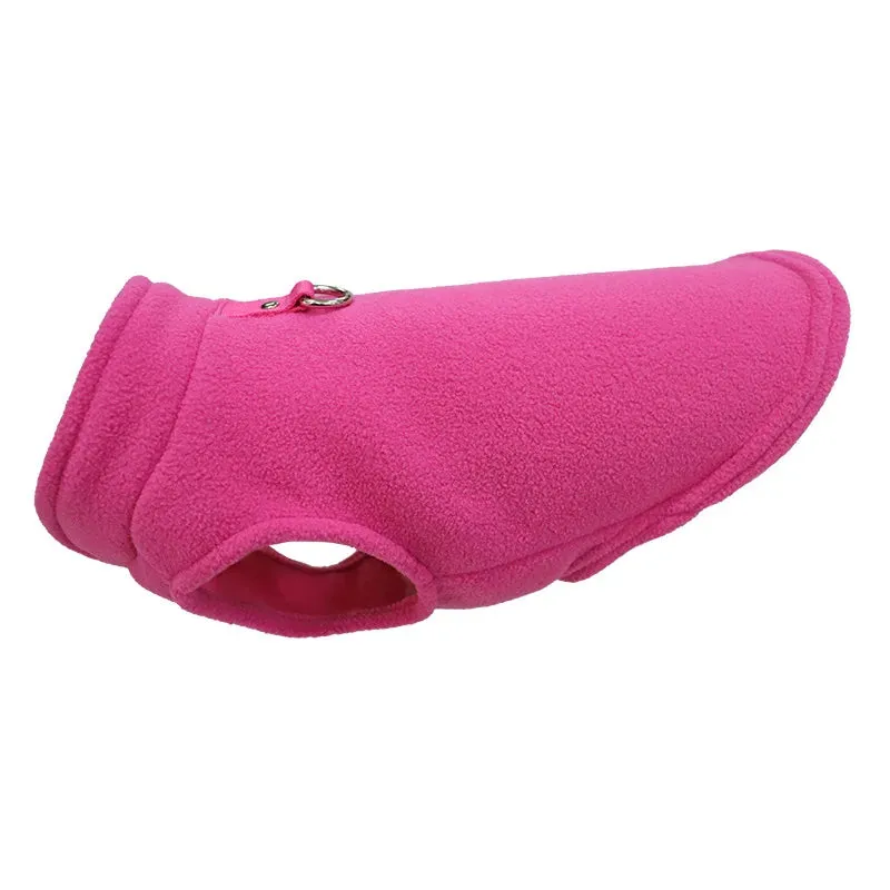 Winter Dog Clothes for Small Dogs/Cats Warm Fleece Sweaters Vest Harness Jacket Puppy Pet Apparel Chihuahua Bulldog Costumes